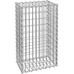 Tectake Gabione Steinkorb mit Maschenweite 5x10cm - 100 x 30 x 50 cm