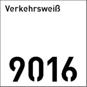 LEABOX freistehender Durchwurf Briefkasten in RAL RAL 9016 Verkehrsweiß Einbetonieren   mit Fußplatten, zum Einbetonieren   Entnahme hinten