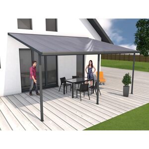 Gutta 4293168 Terrassenüberdachung anthrazit, 546 x 406 cm