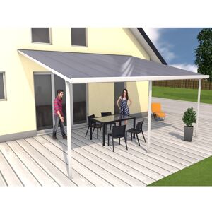 Gutta 4293118 Terrassenüberdachung weiß, 546 x 406 cm