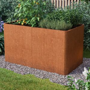 PRIMEYARD 146 x 80 x 60 cm Hochbeet, Cortenstahl, Rost-Optik   inkl. Lochboden - (GFPV00826)