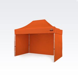 BRIMO Scherenzelt 2x3m Kostenlos: 3 volle Wände, 8 Heringe und Schutzhülle + 5-jährige Garantie! - Orange