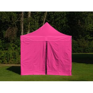 Dancover Faltzelt Faltpavillon Wasserdicht FleXtents PRO 3x3m Rosa, mit 4 Seitenwänden