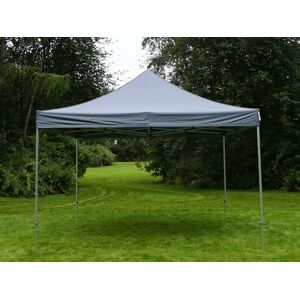 Dancover Faltzelt Faltpavillon Wasserdicht FleXtents PRO 4x4m Grau