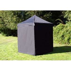 Dancover Faltzelt Faltpavillon Wasserdicht FleXtents Basic v.2, 2x2m Schwarz, mit 4 Seitenwänden