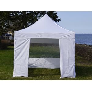 Dancover Faltzelt Faltpavillon Wasserdicht FleXtents Basic v.3, 3x3m Weiß, mit 4 Seitenwänden