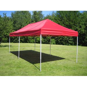 Dancover Faltzelt Faltpavillon Wasserdicht FleXtents PRO Steel 3x6m Rot