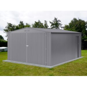 Dancover Metallgarage 3,8x4,8x2,32m ProShed®, Aluminium Grau