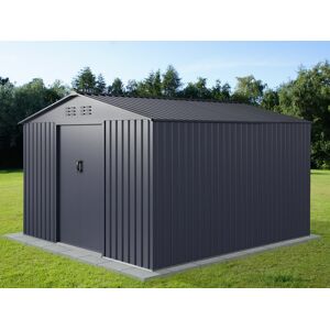 Dancover Geräteschuppen Metallgerätehaus 2,77x3,19x1,92m ProShed®, Anthrazit