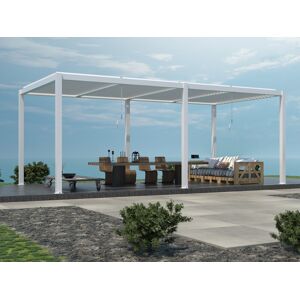 Dancover Bioklimatische Pergola pavillon San Pablo, 4x5,8m, Weiß