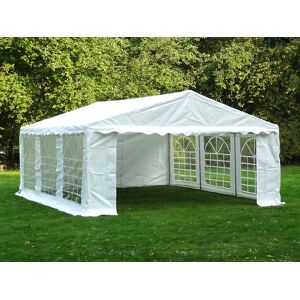 Dancover Partyzelt Festzelt PLUS 5x6m PE, Weiß