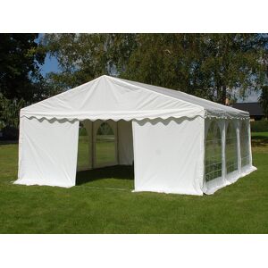 Dancover Partyzelt Festzelt Original 5x6m PVC, Weiß