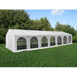 Dancover Partyzelt Festzelt, SEMI PRO Plus CombiTents® 6x14m 5-in-1, Weiß