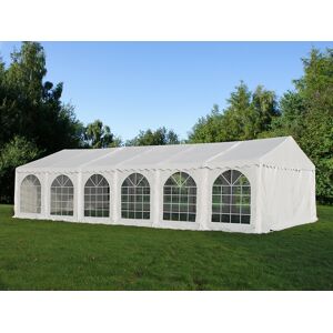 Dancover Partyzelt Festzelt, SEMI PRO Plus CombiTents® 7x12m 4-in-1, Weiß