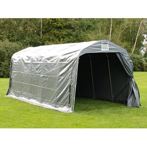 Dancover Lagerzelt Zeltgarage Garagenzelt PRO 2,4x6x2,34m PVC, Grau