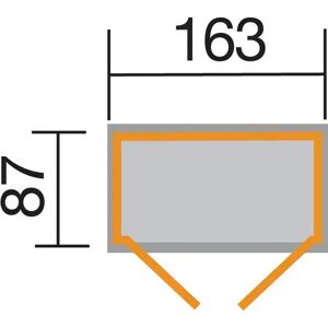 WEKA Garten-/Terrassenschrank 357 Gr.2 Ausführungen:mit Schleppdach 50 cm