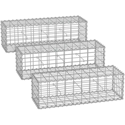 SONGMICS Gabione 100 x 30 x 30 cm, 3