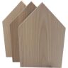 Beam Gravurrohling Holz Haus (verschiedene Holzarten), alle drei Holzarten / 3er Pack