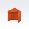 BRIMO Scherenzelte 2x2m Kostenlos: 3 volle Wände, 8 Heringe und Schutzhülle + 5-jährige Garantie! - Orange