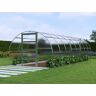 Dancover Gewächshaus Polycarbonat TITAN Arch 280, 24m², 3x8m, Silber