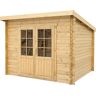 Gartenhaus Blockbohlenhaus Heywood 3x3m