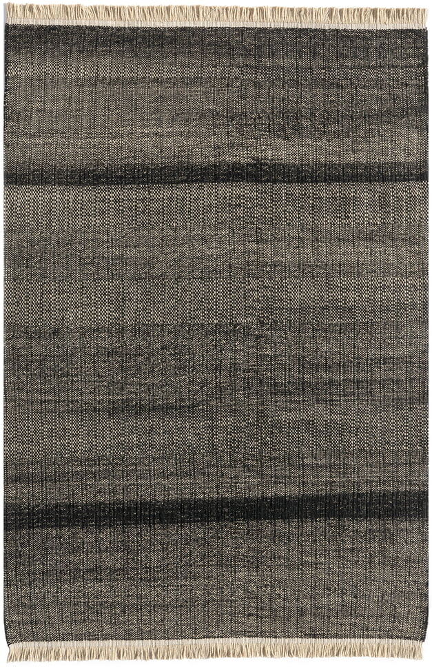 nanimarquina - Tres Stripes Outdoor-Teppich, 170 x 240 cm, schwarz