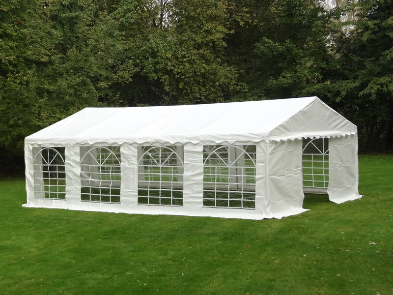 Dancover Partyzelt Festzelt PLUS 5x8m PE, Weiß