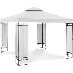 Uniprodo Telt-pavillon - 3 x 3 m - 160 g/m² - flødefarvet