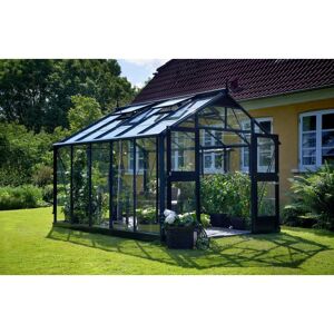 Juliana Premium 10,9 m² antracitgrå m/ 3 mm hærdet glas