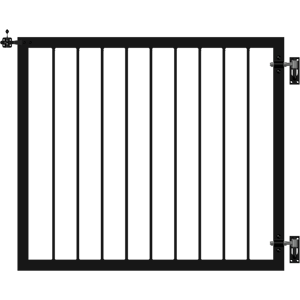 Plus A/S Plus Basic Enkeltlåge - 100×85 cm - Sort - 17558-15