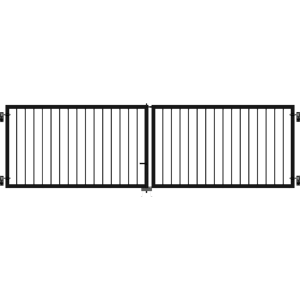 Plus A/S Plus Basic Dobbeltlåge - 300×85 cm - Sort - 17559-15