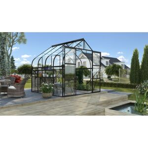 Vitavia Diana 6700 Sort Drivhus 3mm Delt Glas