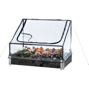 Hortus Bed-drivhus Lav 115x76x40/70 Cm