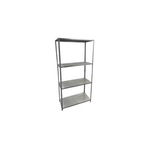 Home it Work HOME It® stålreol med 4 hylder 147×75×30 cm galvaniseret