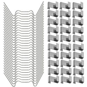 100 stk drivhusclips til glas, rustfrit stål drivhusvinduesclips Glasrudebeslag