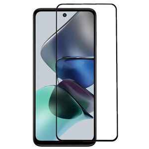 2-PAK SKALO Motorola Moto G23 FULL-FIT Hærdet Glas Skærmbeskytte Black