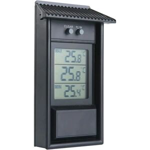 Drivhustermometer, Max Min digitalt vægtermometer, udendørs vandtæt termometer til indendørs udendørs hjemmehave drivhus (FMY)