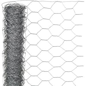 Nature sekskantet trådnet 1x10 m 25 mm galvaniseret stål