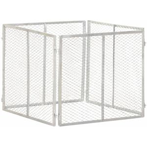 vidaXL kompostbeholder 85x85x70 cm galvaniseret jern