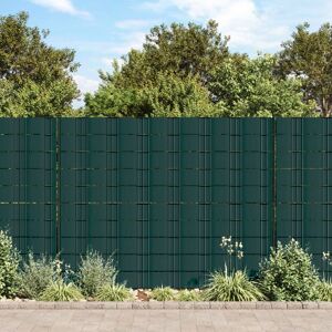 vidaXL haveskærm 35x0,19 m 4 stk. PVC mat grøn