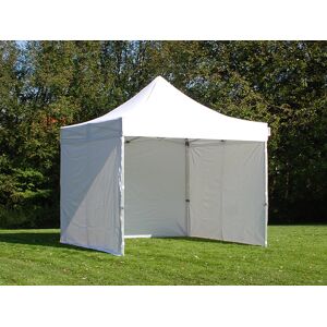 Dancover Foldetelt Flextents Easy Up Pavillon Pro 3x3m Hvid, Inkl. 4 Sider