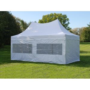 Dancover Foldetelt Flextents Easy Up Pavillon Pro Peak Pagoda 3x6m Hvid, Inkl. 6 Sider