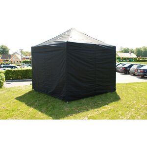 Dancover Foldetelt Flextents Easy Up Pavillon Pro 4x4m Sort, Inkl. 4 Sider