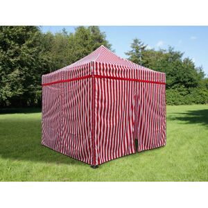 Dancover Foldetelt Flextents Easy Up Pavillon Pro 4x4m Stribet, Inkl. 4 Sider