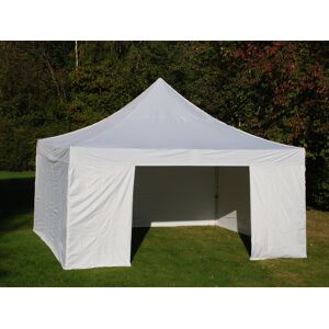 Dancover Foldetelt Flextents Easy Up Pavillon Pro 5x5m Hvid, Inkl. 4 Sider