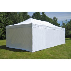 Dancover Foldetelt Flextents Easy Up Pavillon Pro 4x8m Hvid, Inkl. 6 Sider