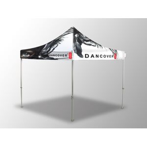 Dancover Foldetelt Flextents Easy Up Pavillon Pro Med Fuldt Digitalt Print, 3x3m