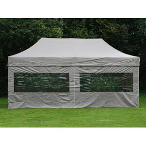 Dancover Foldetelt Flextents Easy Up Pavillon Pro 3x6m Latte, Inkl. 6 Sider