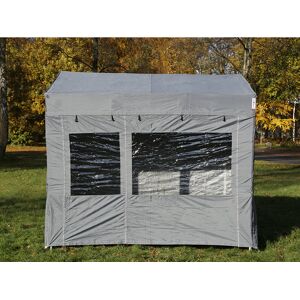 Dancover Foldetelt Flextents Easy Up Pavillon Pro Trapezo 3x3m Grå, Inkl. 4 Sider