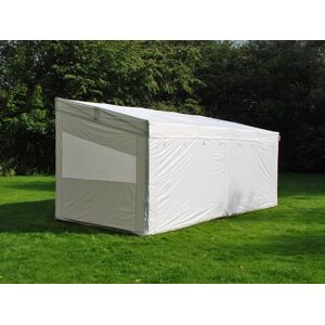 Dancover Foldetelt Flextents Easy Up Pavillon Pro Trapezo 3x6m Hvid, Inkl. 4 Sider